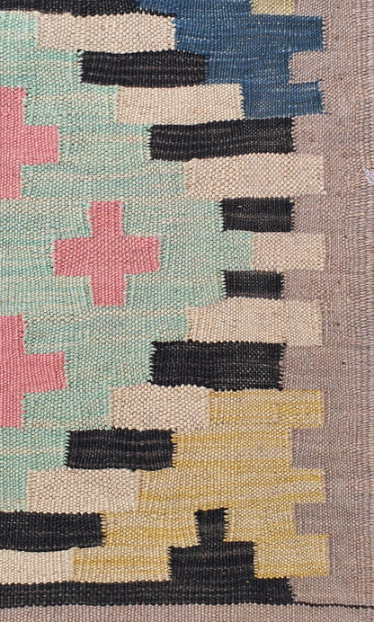 Uzbek Kilim Handwoven Tribal Rug, J80136