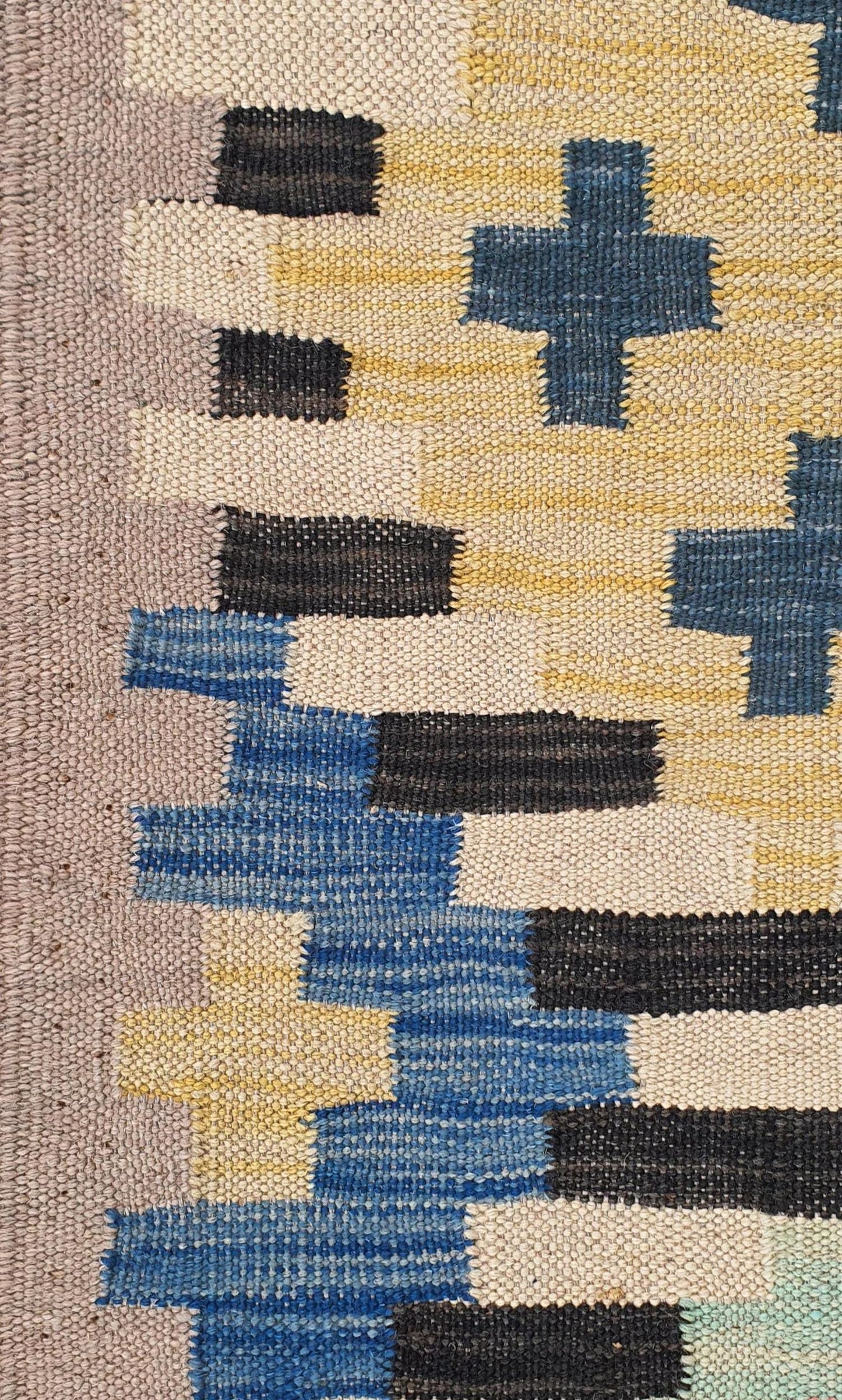 Uzbek Kilim Handwoven Tribal Rug, J80136
