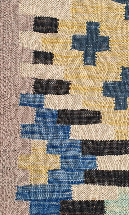Uzbek Kilim Handwoven Tribal Rug, J80136