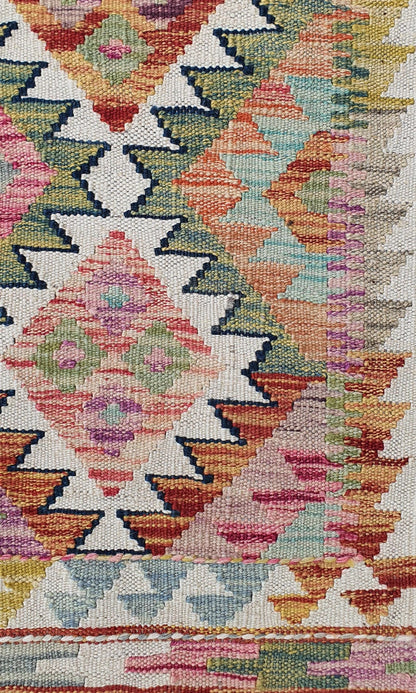 Uzbek Kilim Handwoven Tribal Rug, J80138