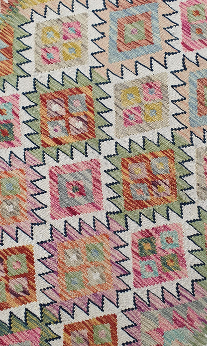 Uzbek Kilim Handwoven Tribal Rug, J80138