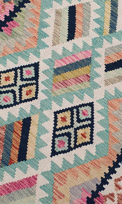 Uzbek Kilim Handwoven Tribal Rug, J80139