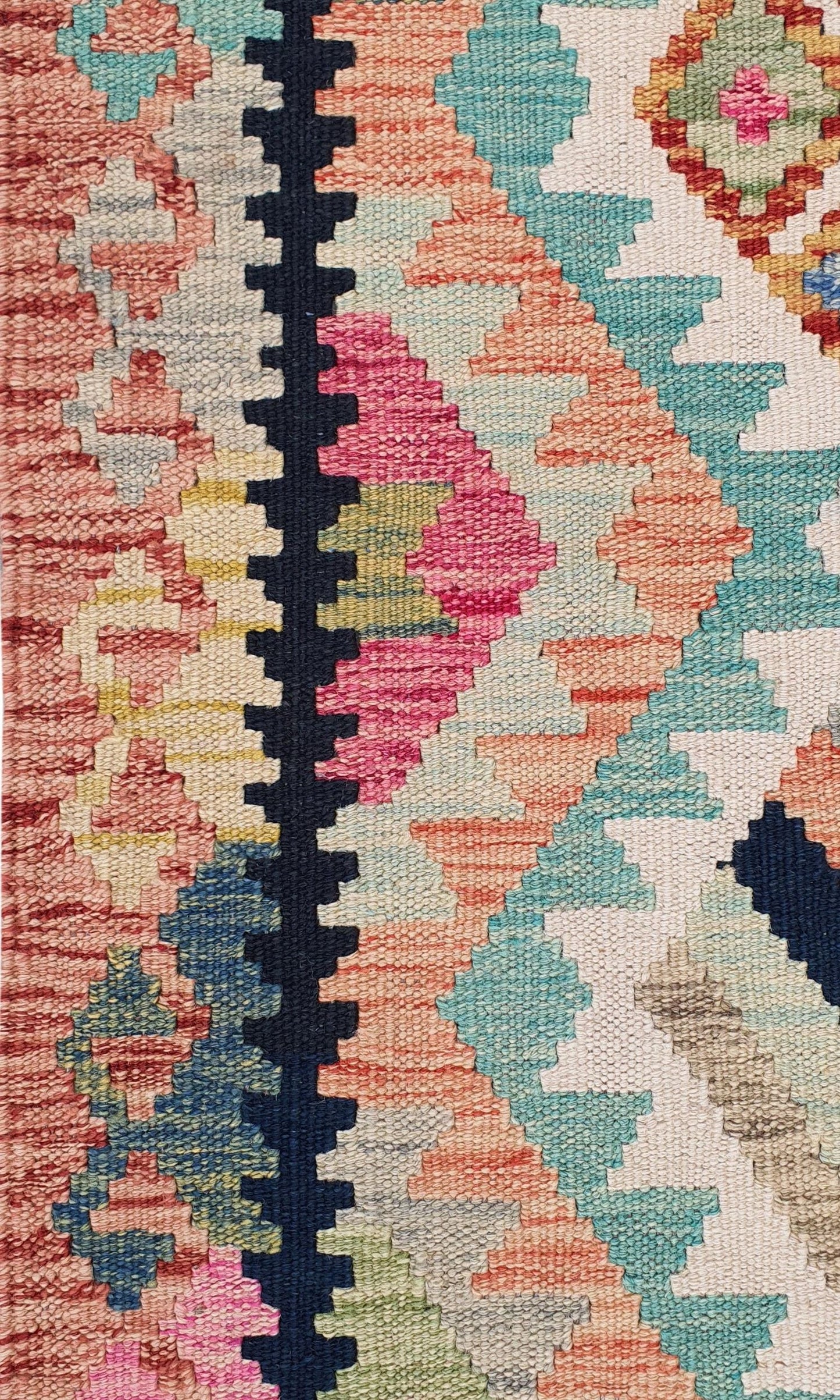 Uzbek Kilim Handwoven Tribal Rug, J80139