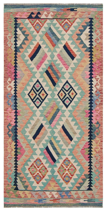 Uzbek Kilim Handwoven Tribal Rug