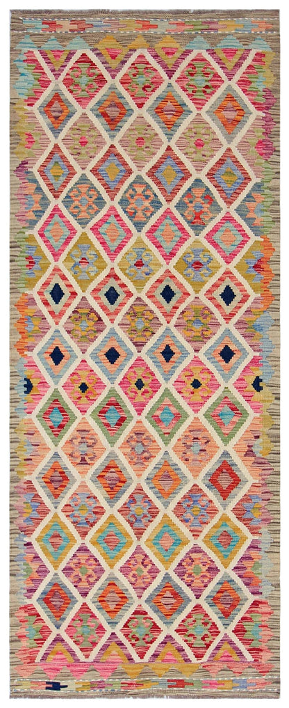 Uzbek Kilim Handwoven Tribal Rug