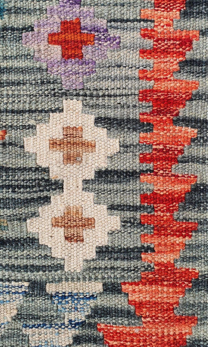 Uzbek Kilim Handwoven Tribal Rug, J80146