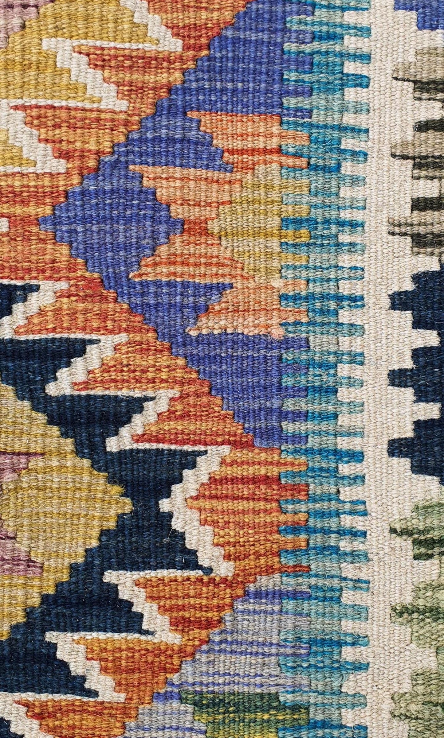 Uzbek Kilim Handwoven Tribal Rug, J80147