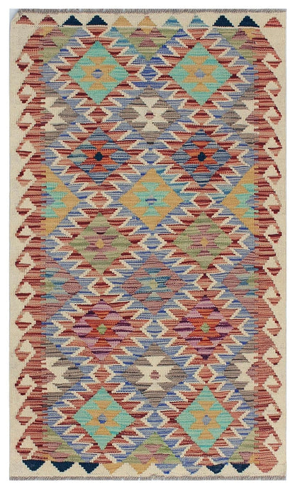 Uzbek Kilim Handwoven Tribal Rug