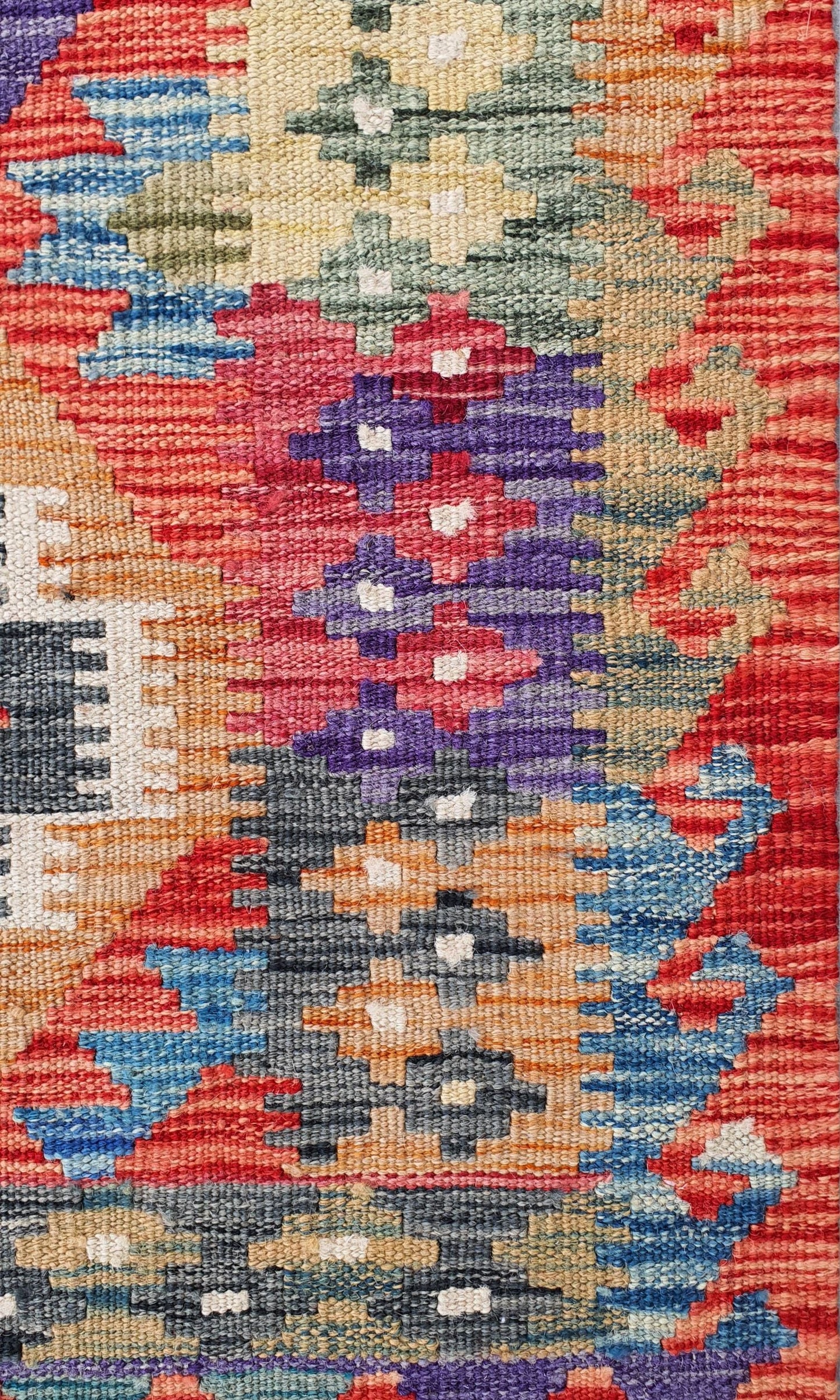 Uzbek Kilim Handwoven Tribal Rug, J80150