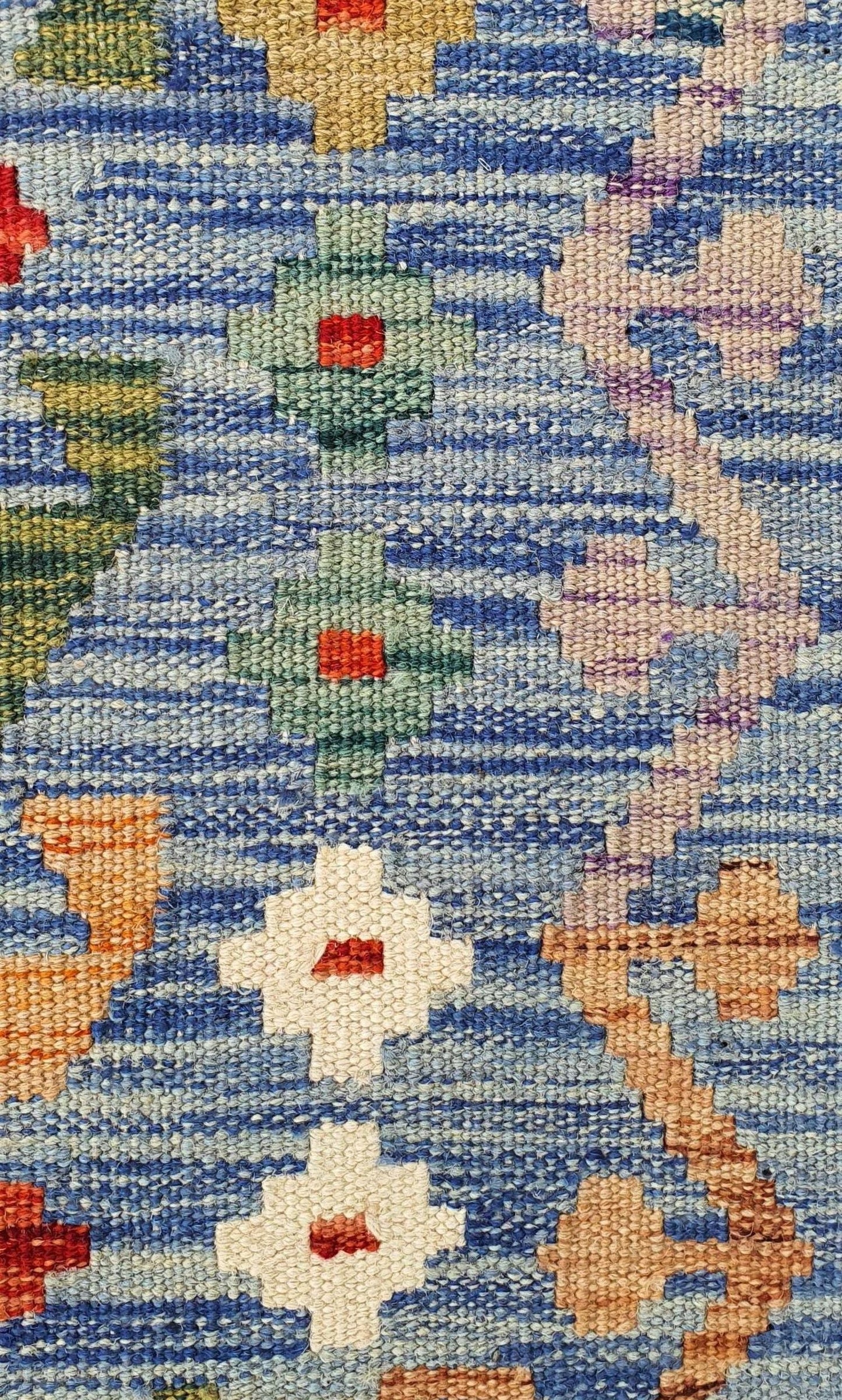 Uzbek Kilim Handwoven Tribal Rug, J80153