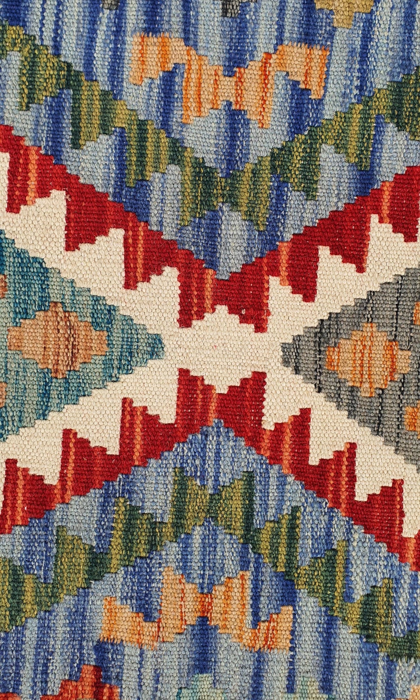 Uzbek Kilim Handwoven Tribal Rug, J80153