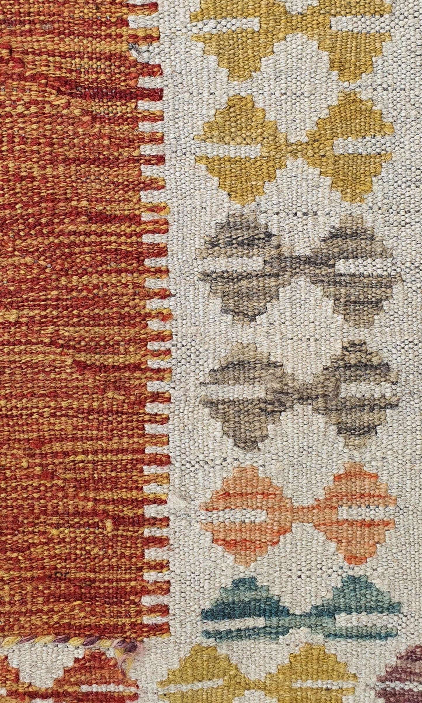 Uzbek Kilim Handwoven Tribal Rug, J80154