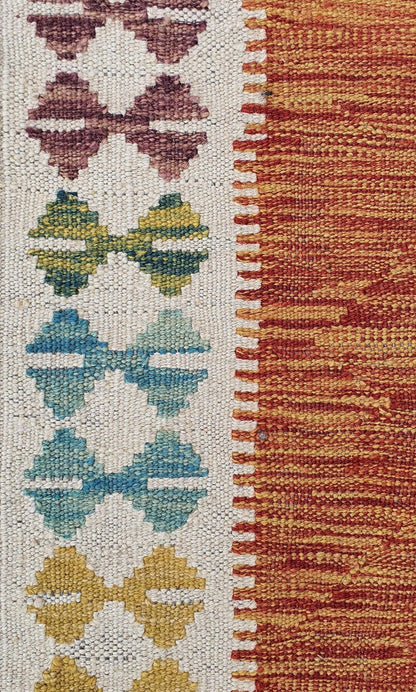 Uzbek Kilim Handwoven Tribal Rug, J80154