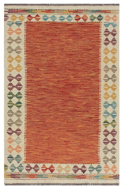 Uzbek Kilim Handwoven Tribal Rug