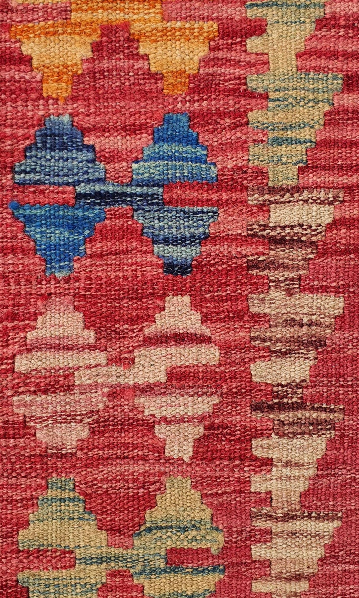 Uzbek Kilim Handwoven Tribal Rug, J80155