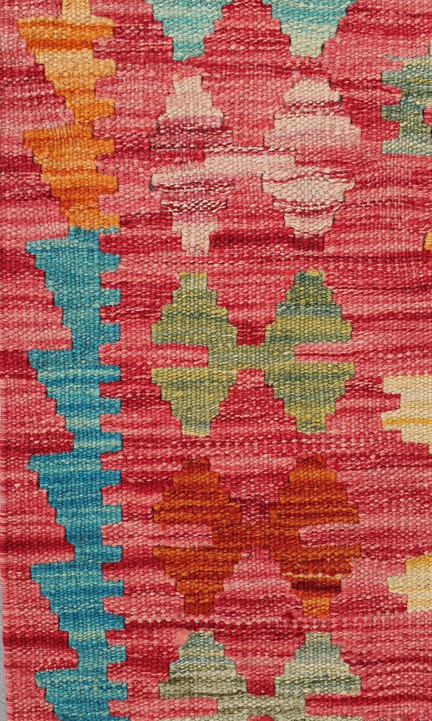 Uzbek Kilim Handwoven Tribal Rug, J80155