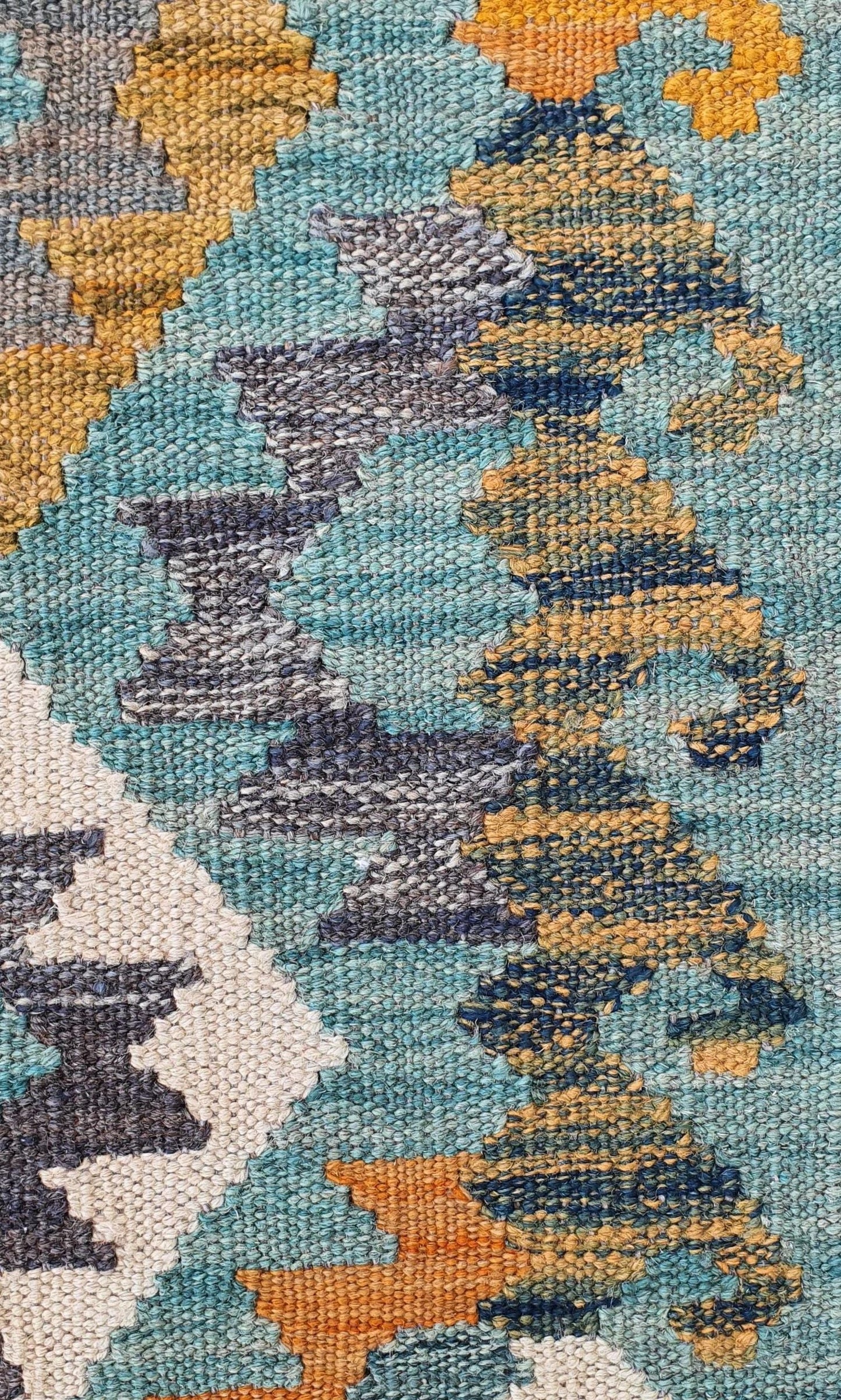 Uzbek Kilim Handwoven Tribal Rug, J80156