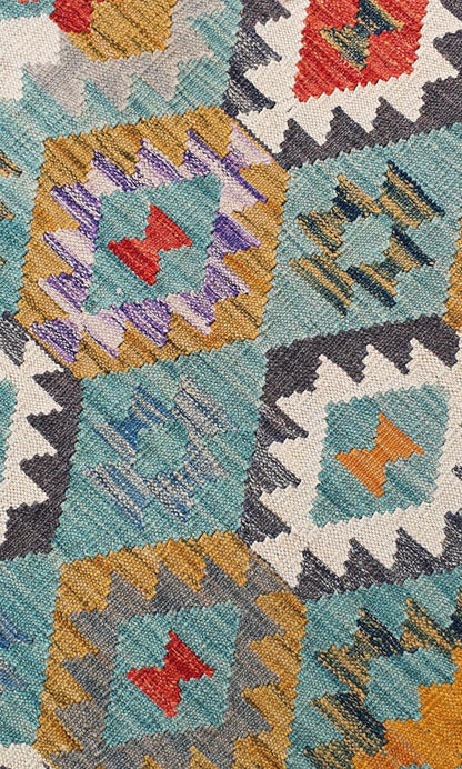 Uzbek Kilim Handwoven Tribal Rug, J80156