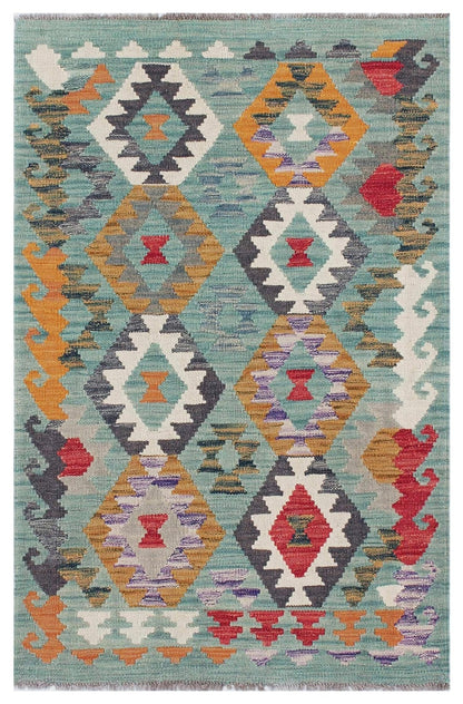 Uzbek Kilim Handwoven Tribal Rug