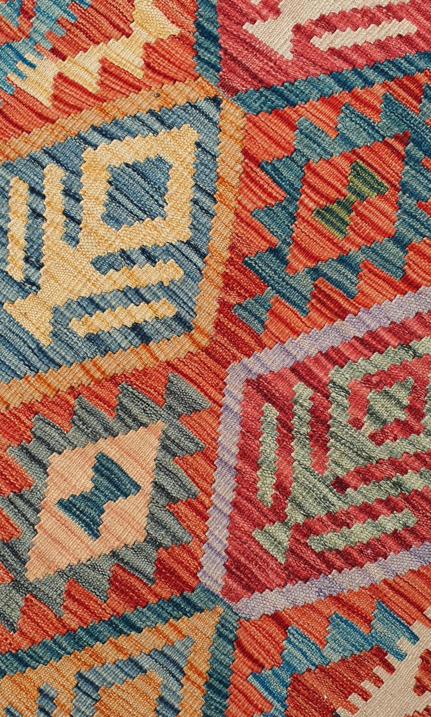 Uzbek Kilim Handwoven Tribal Rug, J80157