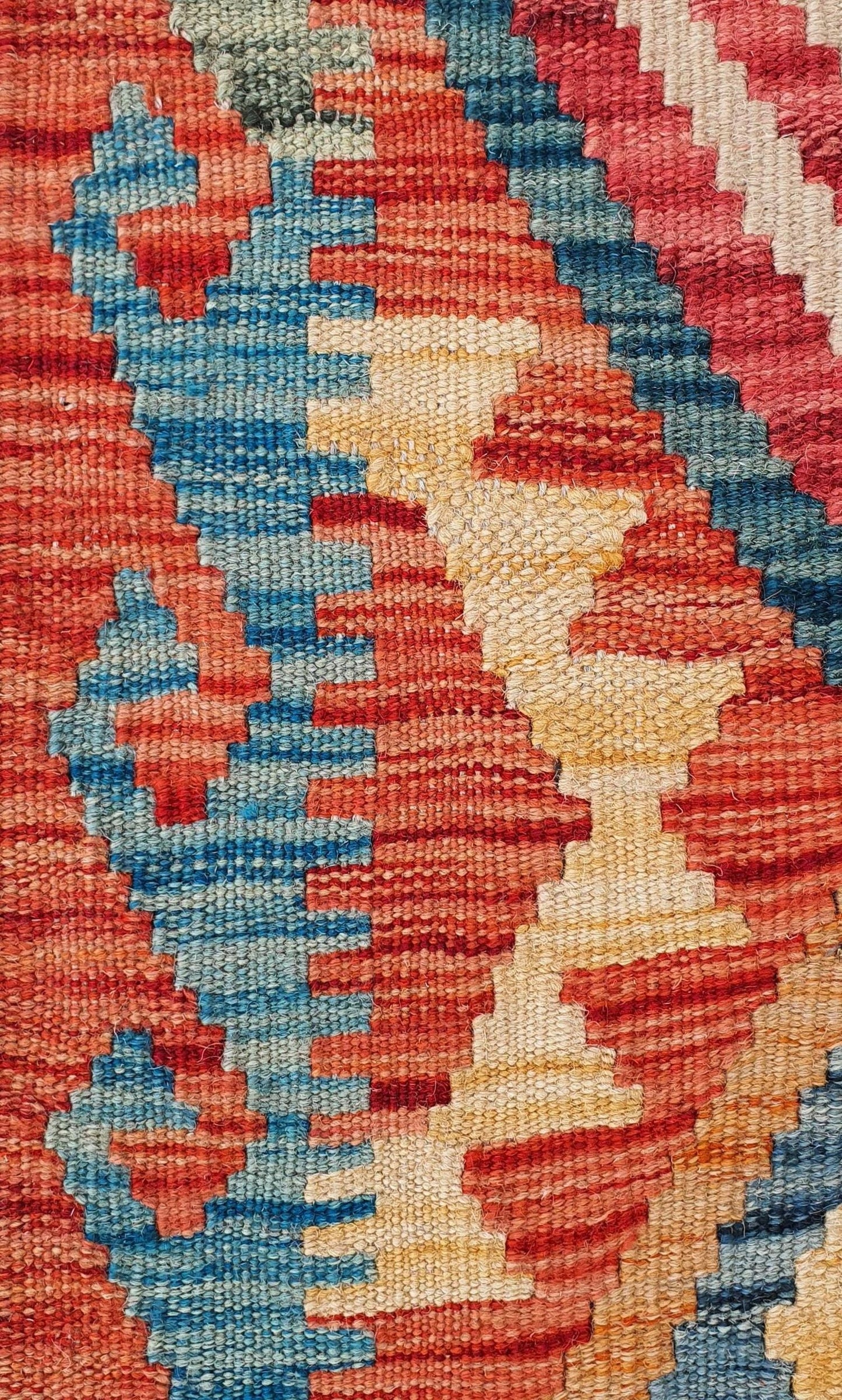 Uzbek Kilim Handwoven Tribal Rug, J80157