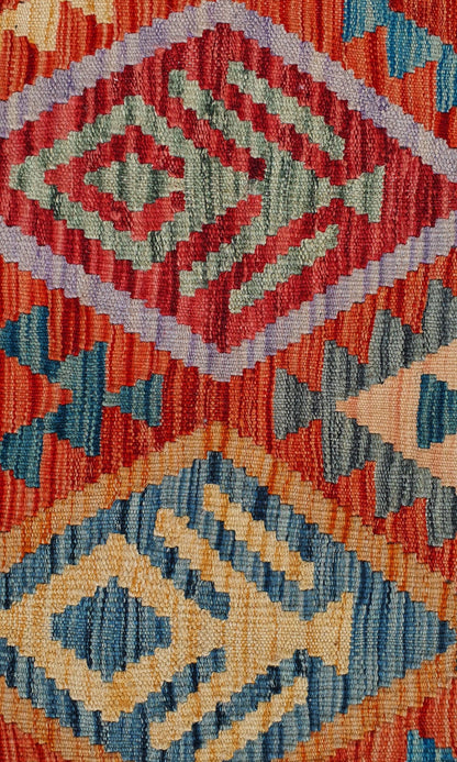 Uzbek Kilim Handwoven Tribal Rug, J80157