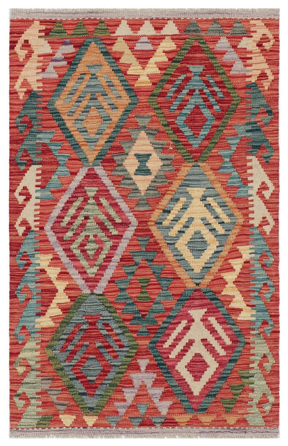 Uzbek Kilim Handwoven Tribal Rug