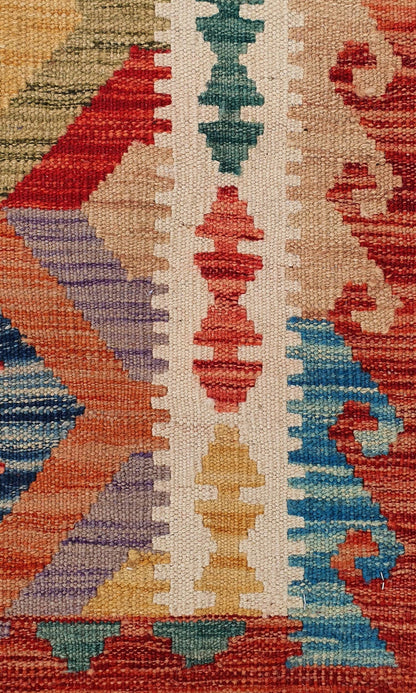 Uzbek Kilim Handwoven Tribal Rug, J80161