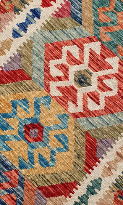 Uzbek Kilim Handwoven Tribal Rug, J80161