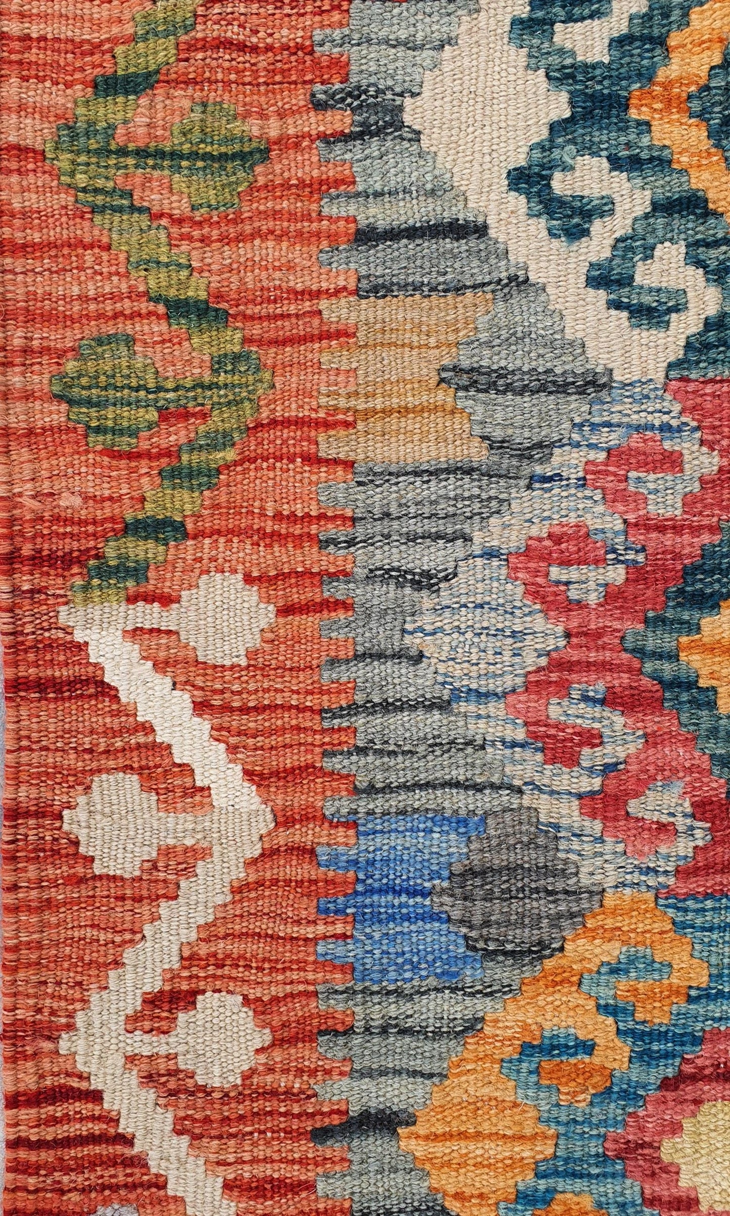 Uzbek Kilim Handwoven Tribal Rug, J80162
