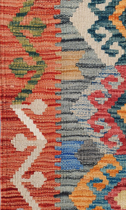 Uzbek Kilim Handwoven Tribal Rug, J80162