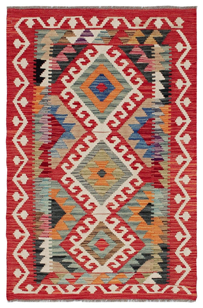 Uzbek Kilim Handwoven Tribal Rug
