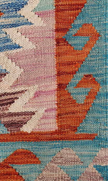 Uzbek Kilim Handwoven Tribal Rug, J80164