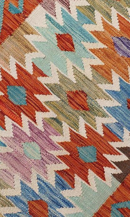 Uzbek Kilim Handwoven Tribal Rug, J80164