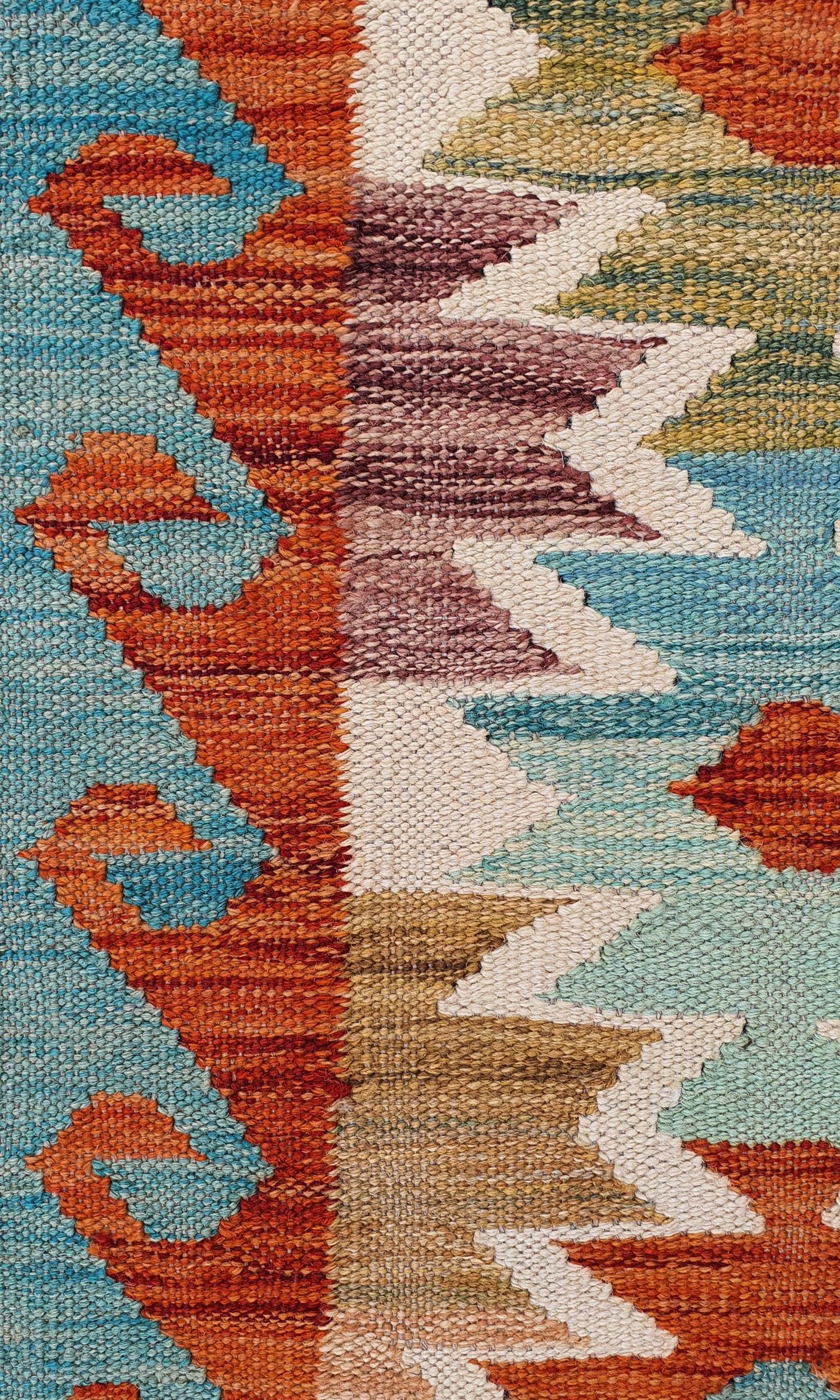 Uzbek Kilim Handwoven Tribal Rug, J80164