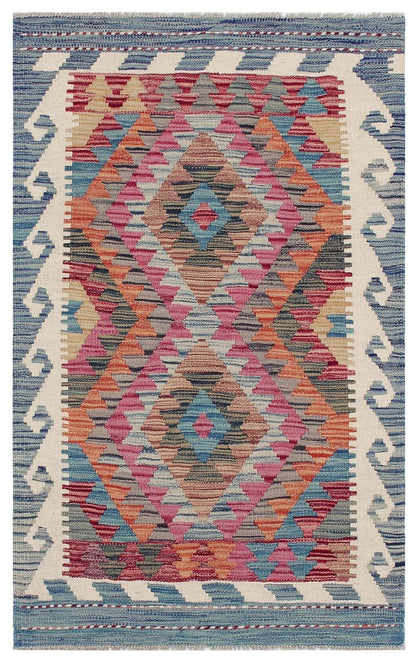 Uzbek Kilim Handwoven Tribal Rug