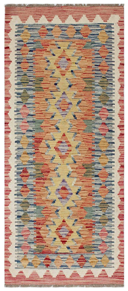 Uzbek Kilim Handwoven Tribal Rug