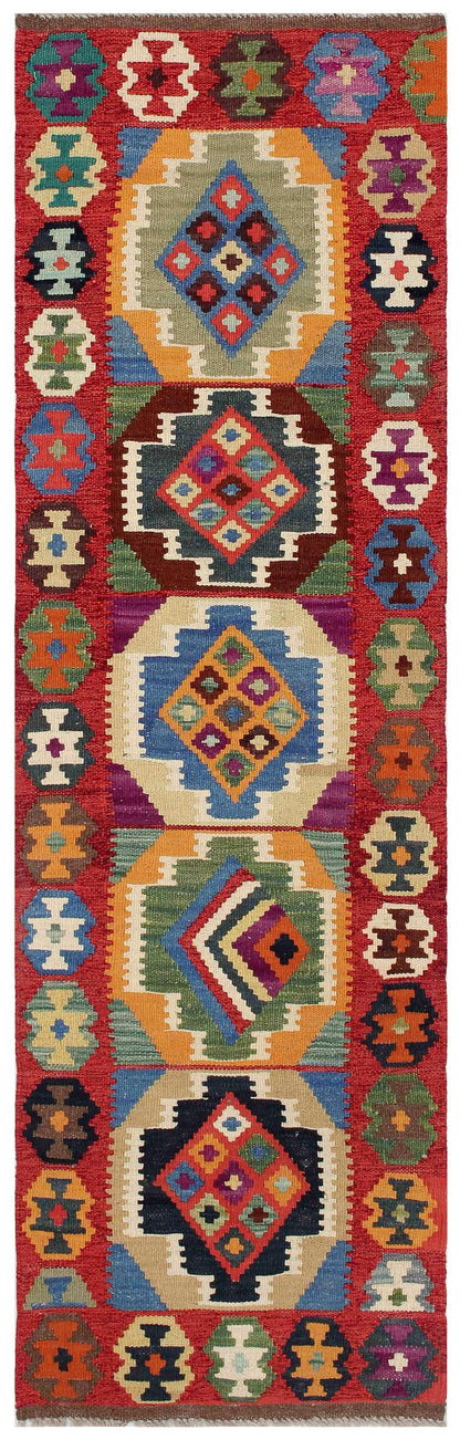 Uzbek Kilim Handwoven Tribal Rug