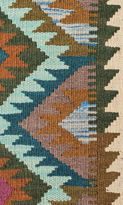 Uzbek Kilim Handwoven Tribal Rug, J80171