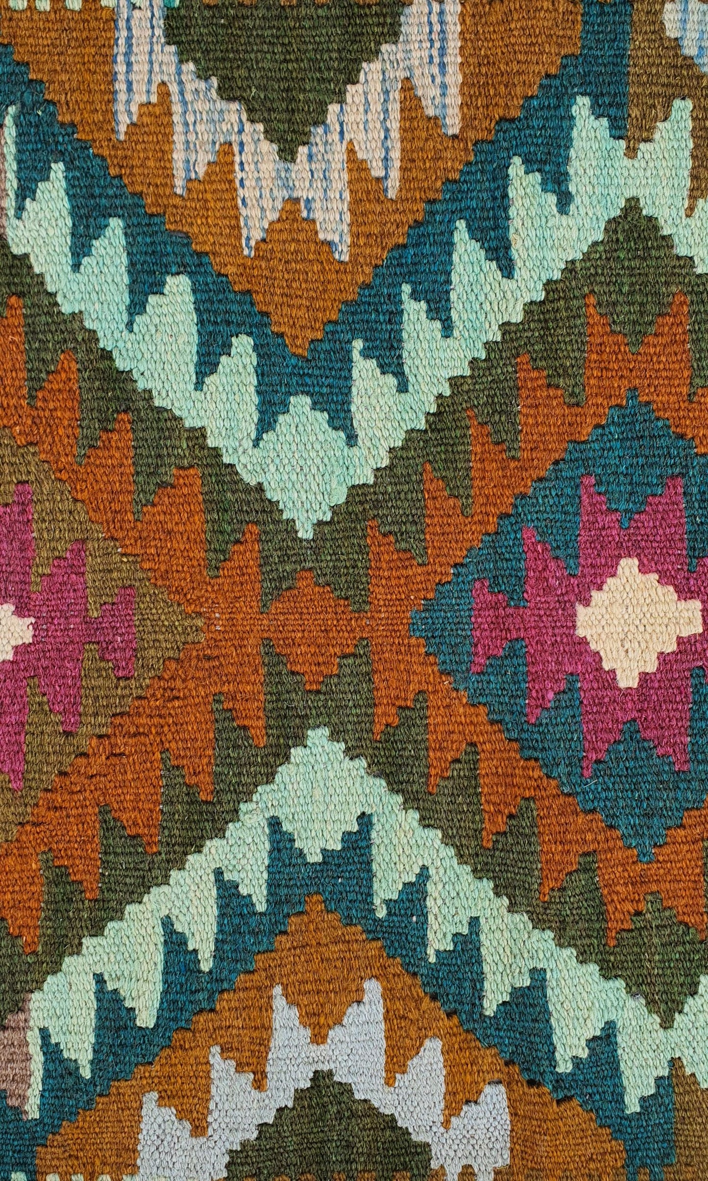 Uzbek Kilim Handwoven Tribal Rug, J80171