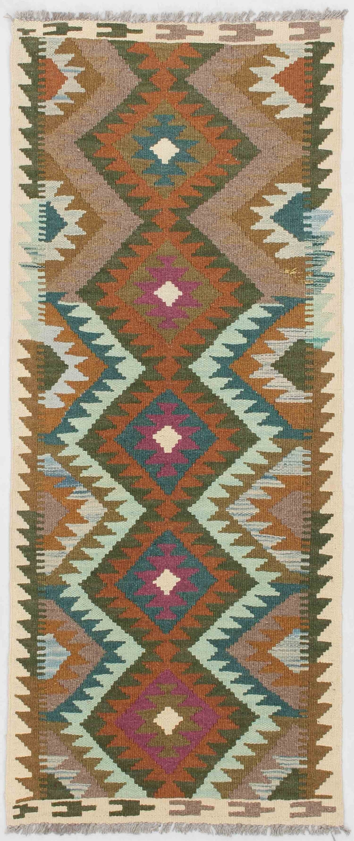 Uzbek Kilim Handwoven Tribal Rug