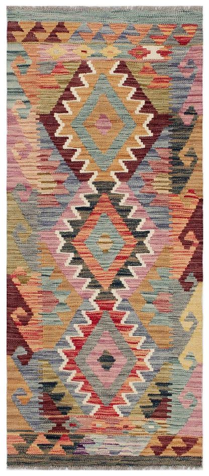 Uzbek Kilim Handwoven Tribal Rug