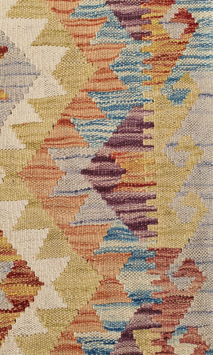 Uzbek Kilim Handwoven Tribal Rug, J80173