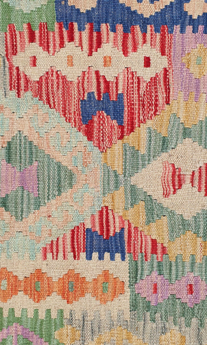 Uzbek Kilim Handwoven Tribal Rug, J80174