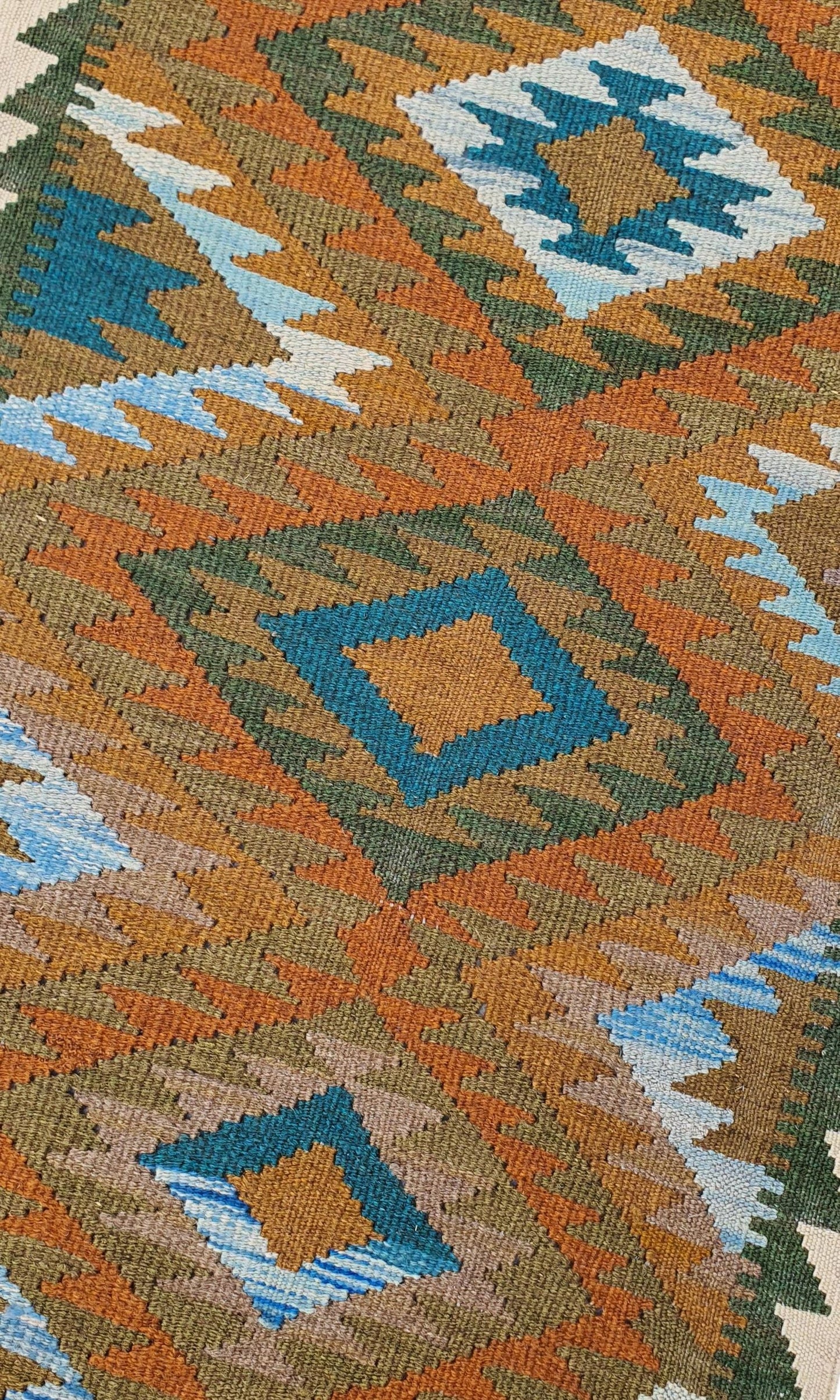 Uzbek Kilim Handwoven Tribal Rug, J80175