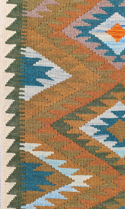 Uzbek Kilim Handwoven Tribal Rug, J80175