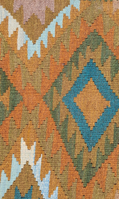 Uzbek Kilim Handwoven Tribal Rug, J80175