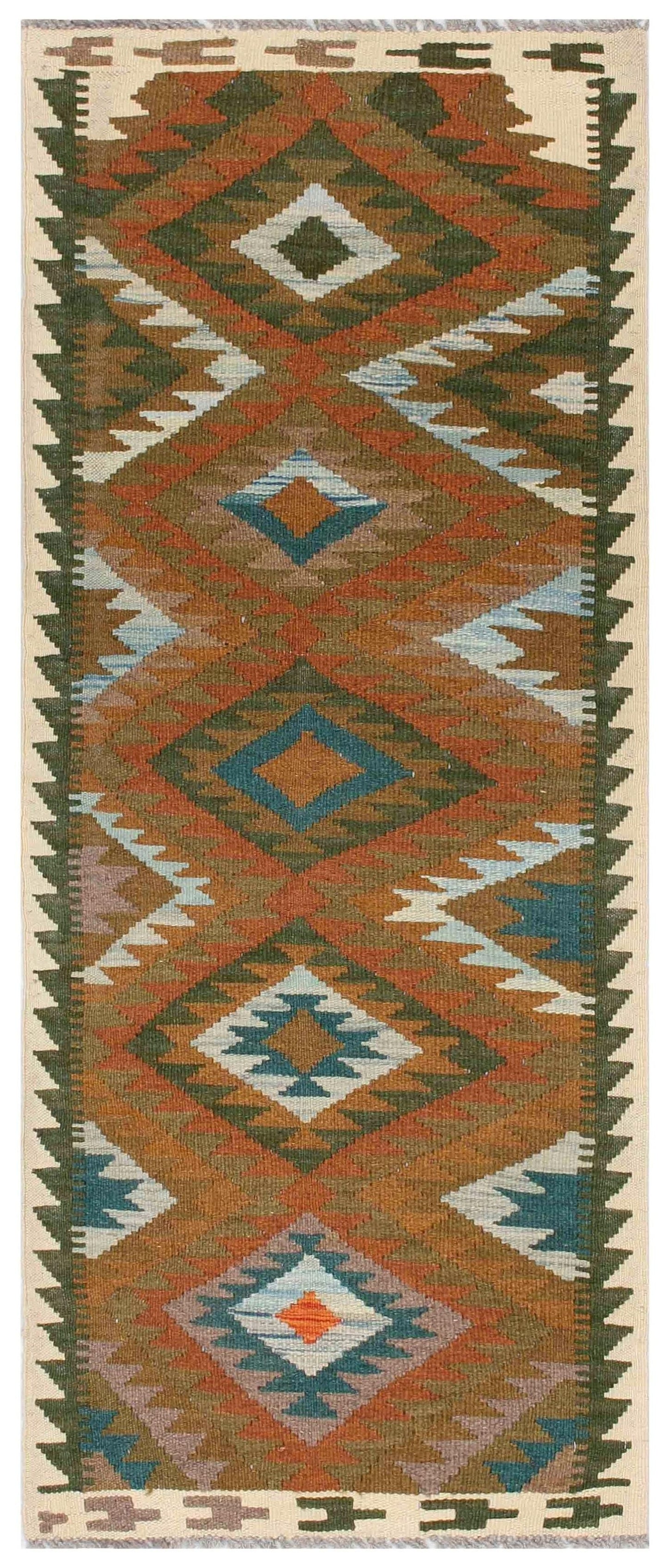 Uzbek Kilim Handwoven Tribal Rug
