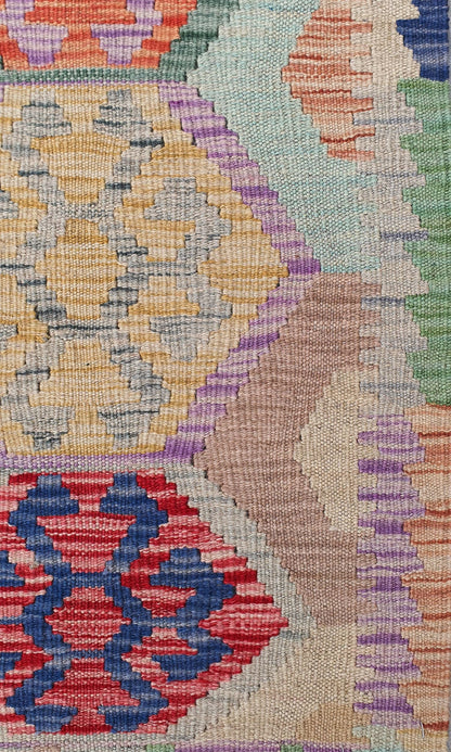 Uzbek Kilim Handwoven Tribal Rug, J80176