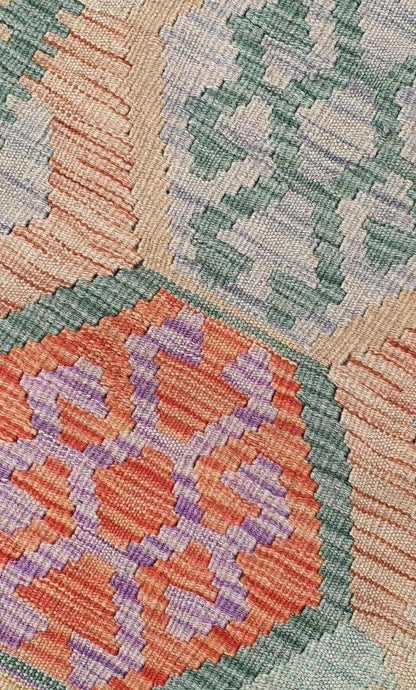 Uzbek Kilim Handwoven Tribal Rug, J80176